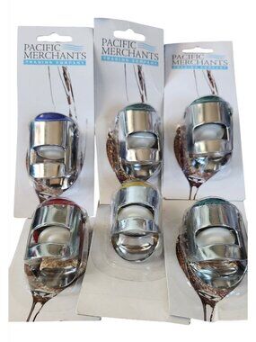 Champagne  Bottle Top Popper Set Of 6 Pacific Merchants Openers With Color Coded